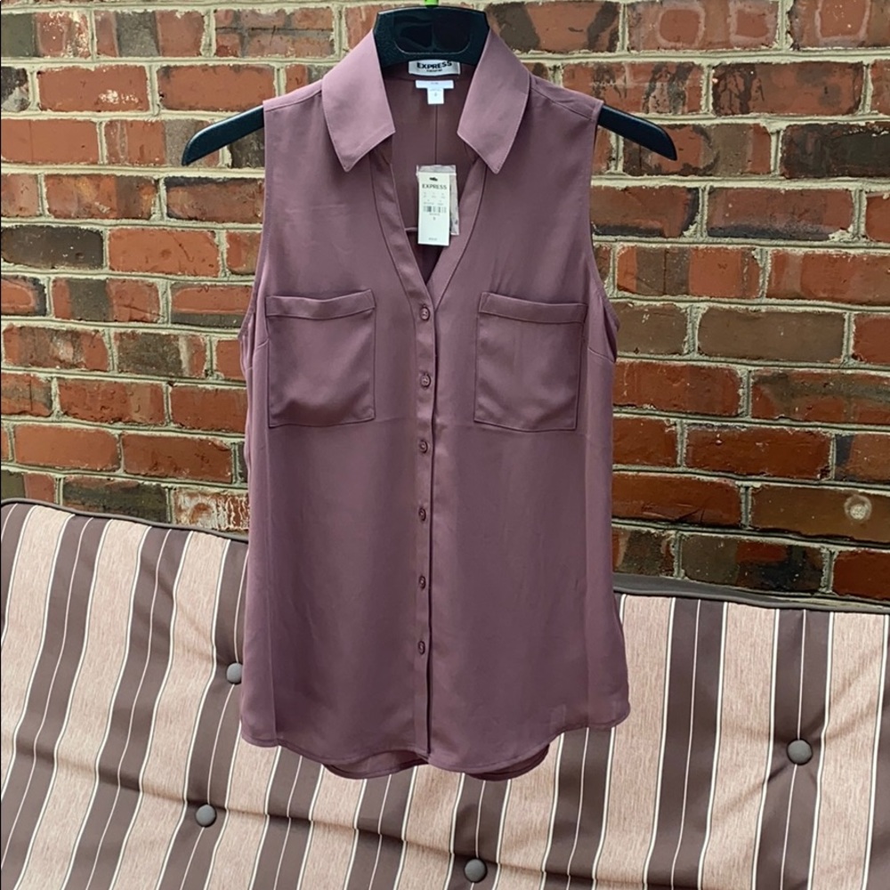 Brown work casual button up!